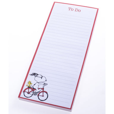Peanuts Snoopy on a Bike - Magnetic Notepad    