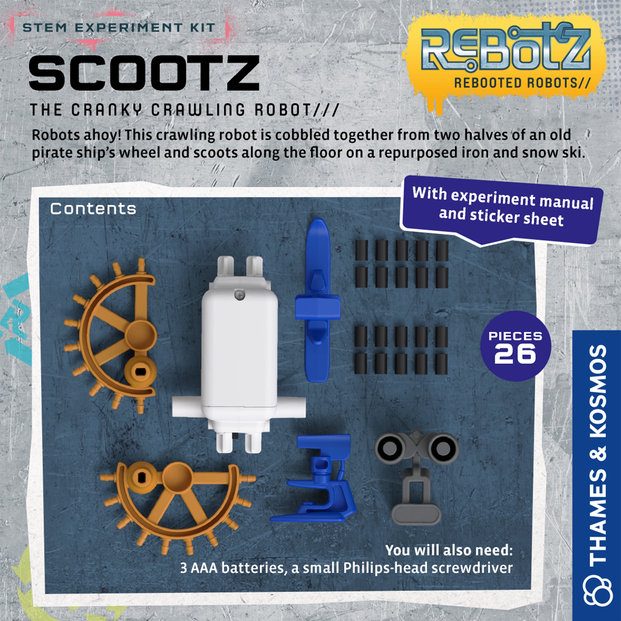 Rebotz Scootz Cranky Crawling Robot    