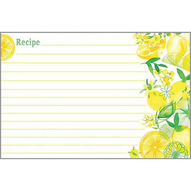 Lemon Lime - 4x6 Recipe Cards    