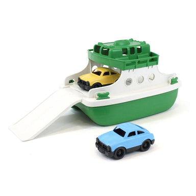 Green Toys Ferry Boat with Cars - Green and White    