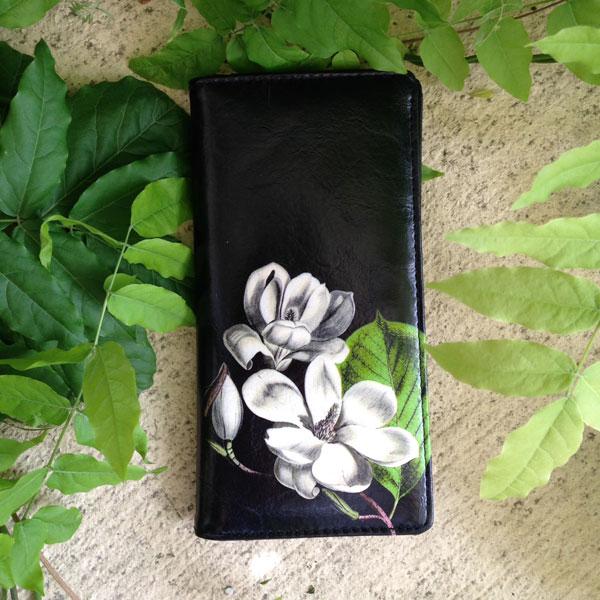 Lavishy Magnolia - Large Vegan Wallet    
