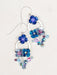 Holly Yashi Cascading Orchid Earrings - Blue / Silver    