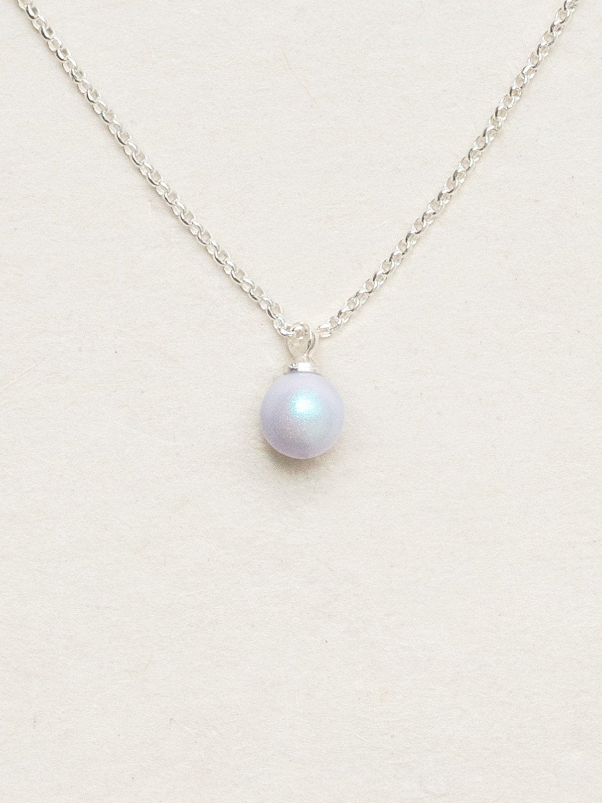 Holly Yashi Julianna Pearl Pendant Necklace - Iridescent Blue/Silver    