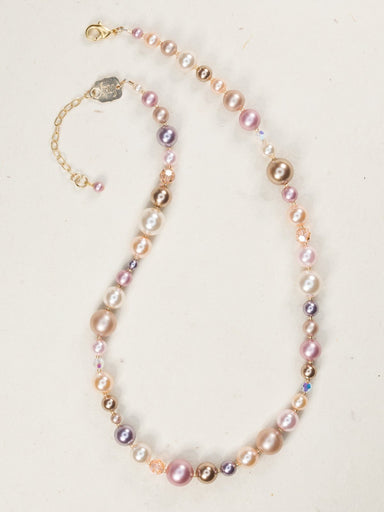 Holly Yashi Classic Pearl Necklace - Pink Parfait    