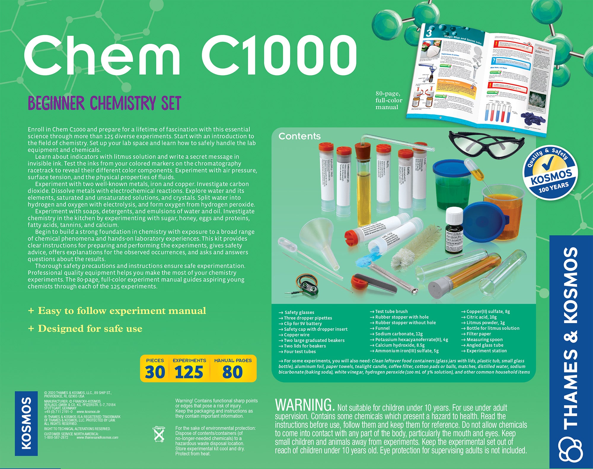 Chem C100 Chemistry Set    