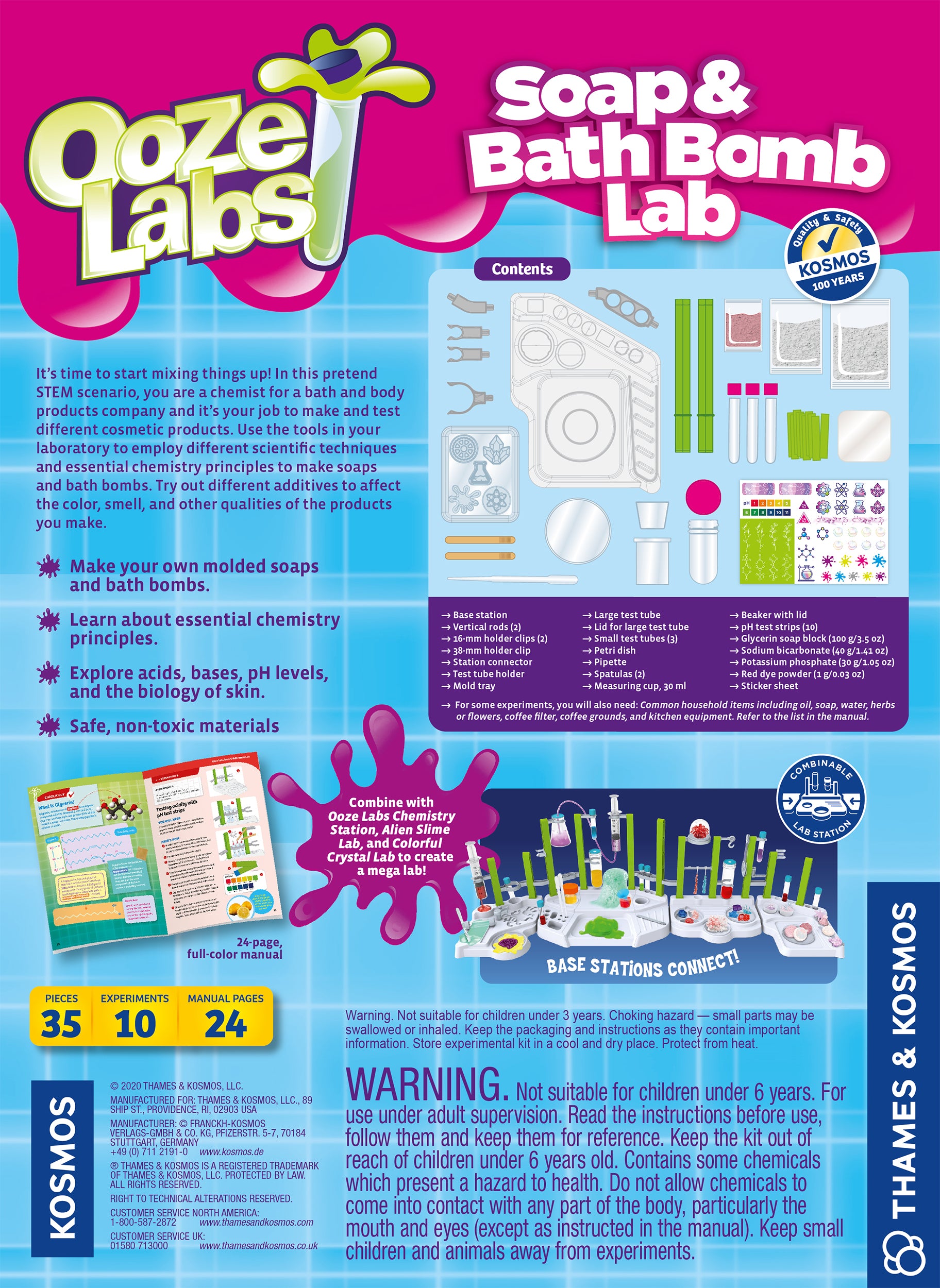 Thames & Kosmos Ooze Labs - Soap & Bath Bomb Lab    