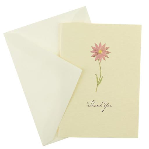 Boxed Thank You Cards - Pink Flower    
