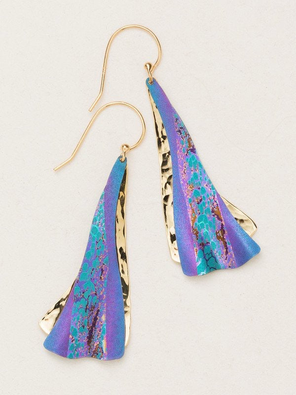 Holly Yashi Sea Swirl Earrings - Purple    