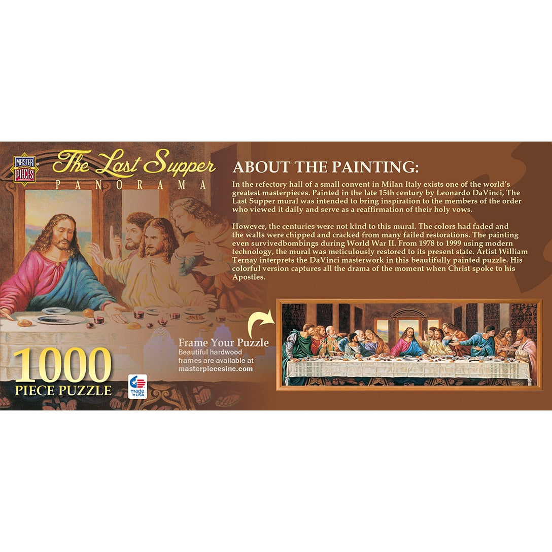 Panoramic The Last Supper Jigsaw Puzzle - 1000 Pieces