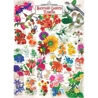 The Old Farmer's Almanac Backyard Garden Flowers 1000 Piece Puzzle    