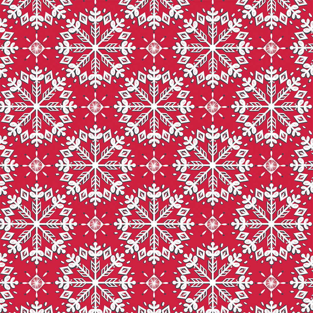 pink snowflake wrapping paper