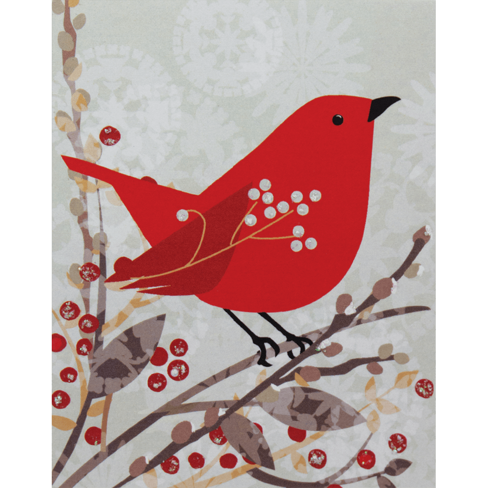 Small Boxed Christmas Cards - Cardinal Collage    