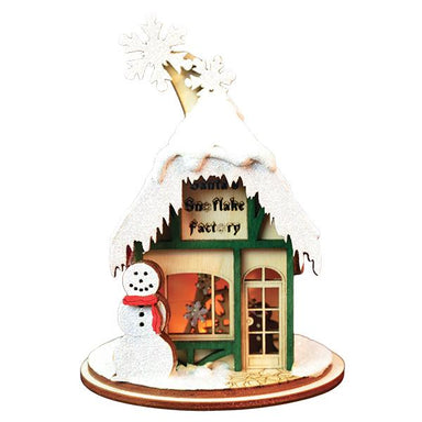 Ginger Cottages - Santa's Snowflake Factory Ornament    