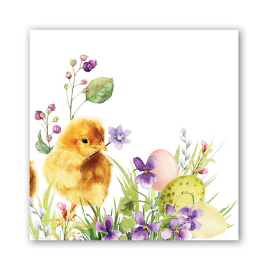 Bunny Meadow B Luncheon Napkins - Chick    