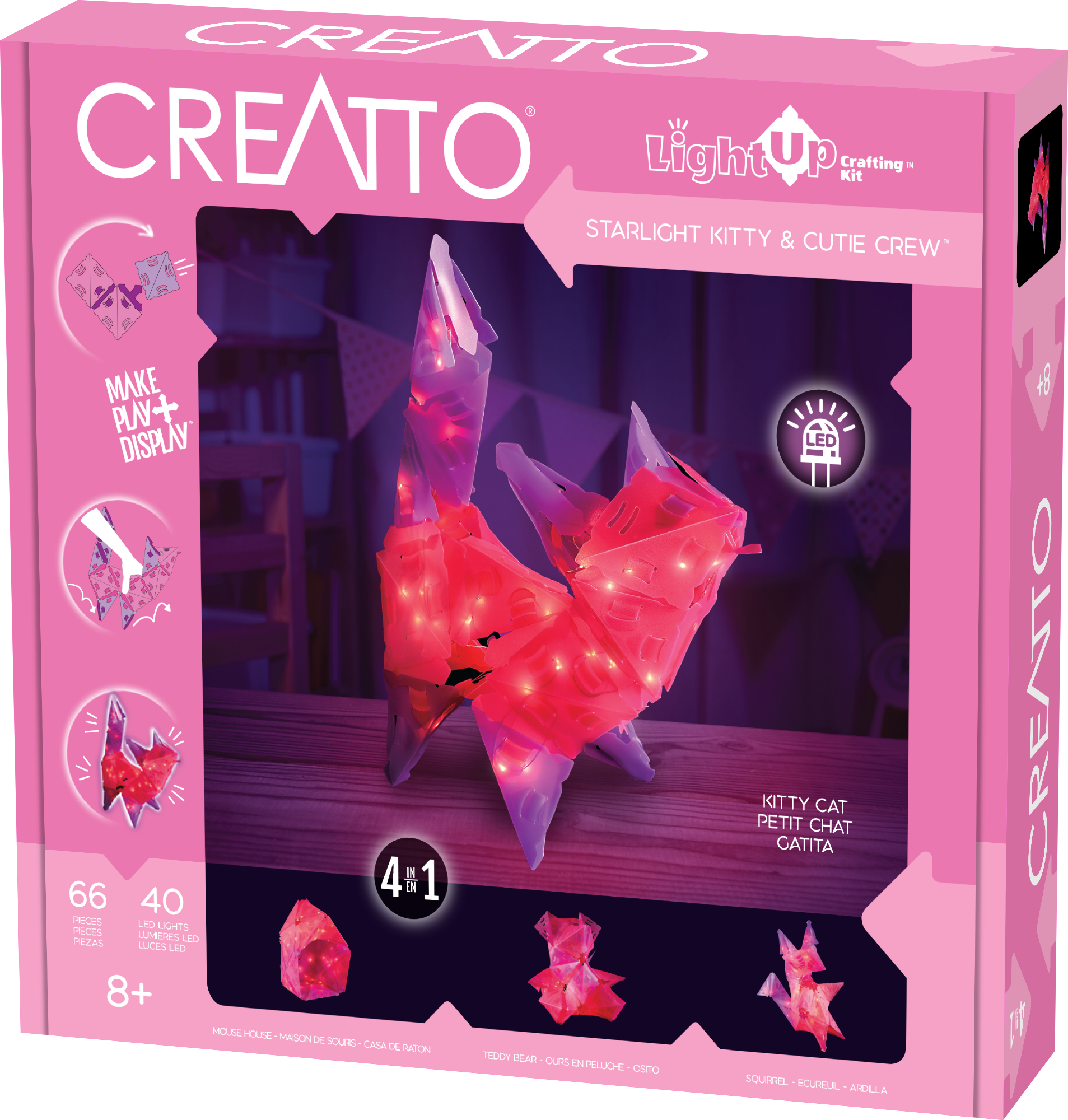 Creatto Starlight Kitty and Cutie Crew - Light Up 3D Puzzle    