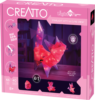 Creatto Starlight Kitty and Cutie Crew - Light Up 3D Puzzle    