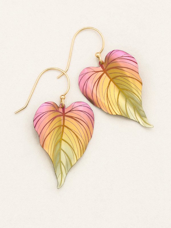 Holly Yashi Tropical Heart Earrings - Peach    