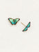 Holly Yashi Petite Bella Butterfly Post Earrings - Green Flash    