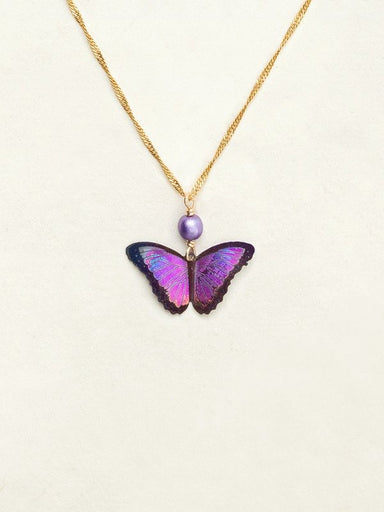 Holly Yashi Bella Butterfly Pendant Necklace - Ultra Violet    