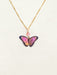Holly Yashi Bella Butterfly Pendant Necklace - Living Coral    
