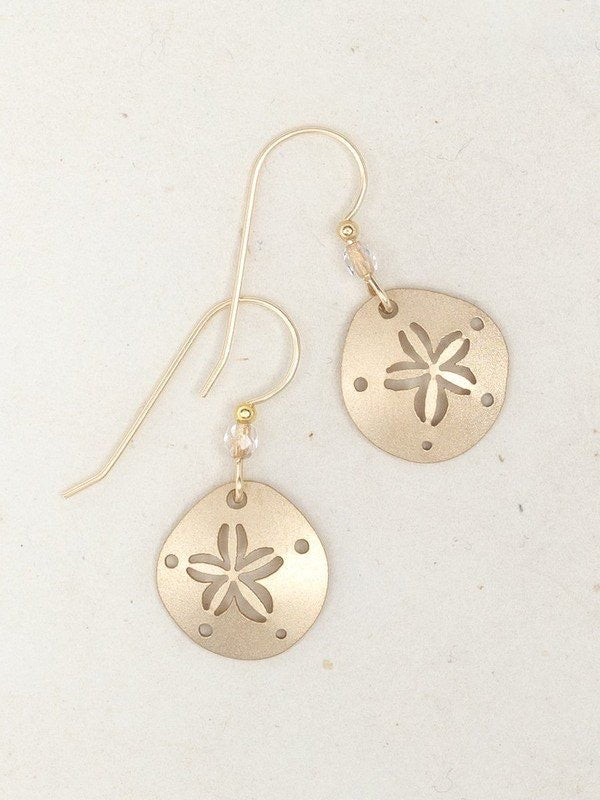 Holly Yashi Sand Dollar Earrings - Gold    