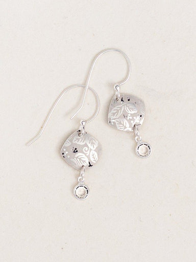 Holly Yashi Square Leaf Earrings - Silver    