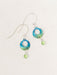 Holly Yashi Petite Sparkle Leaf Print Earrings - Ocean    