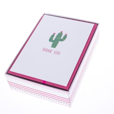 Boxed Thank You Cards - Cactus in Bloom    