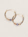 Holly Yashi Sonoma Petite Glass Bead Hoops Earrings - Splash of Spring    