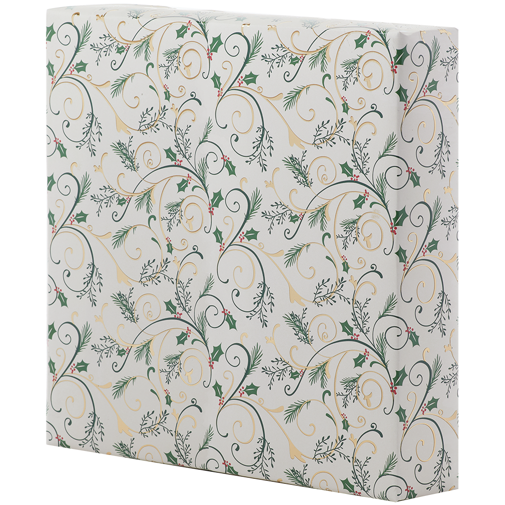 Jumbo Roll Wrapping Paper - Foil Embossed Trumpet of Filigree — Bird in Hand