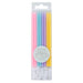 Tall Birthday Candles - Set Of 16 Pastels    