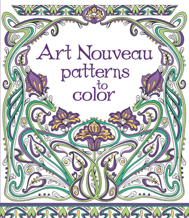 Art Nouveau Patterns to Color    