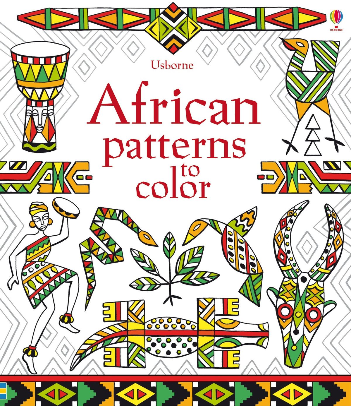 African Patterns To Color — Bird in Hand
