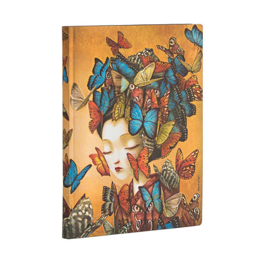 Paperblanks Madame Butterfly Lined Midi Flexis Softcover Notebook    