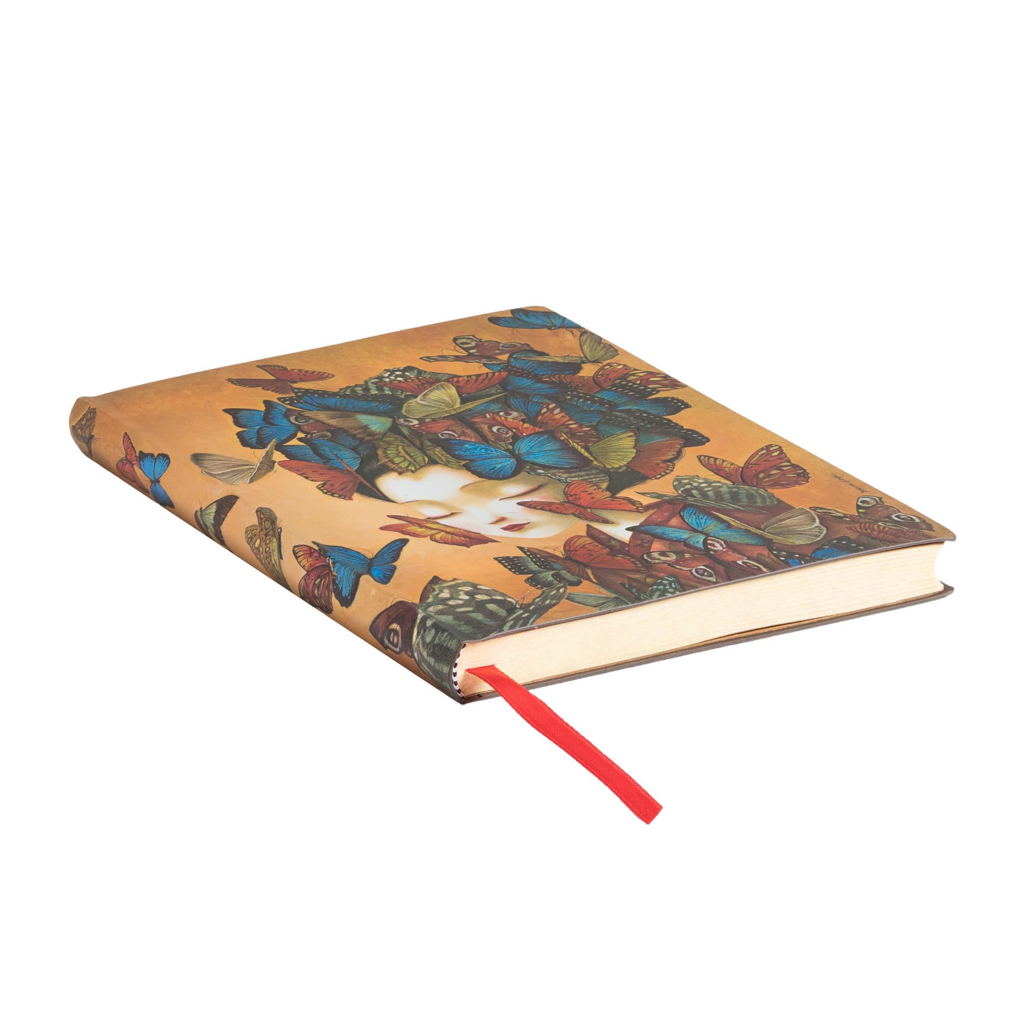 Paperblanks Madame Butterfly Lined Midi Flexis Softcover Notebook    