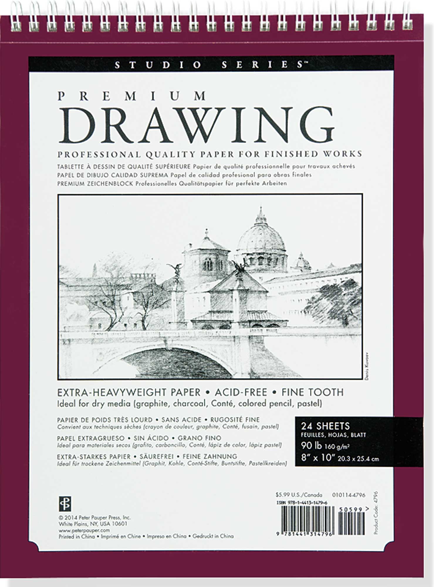 Premium Drawing Pad 8'' X 10'' (Sketchbook, Sketch book) (Studio)
