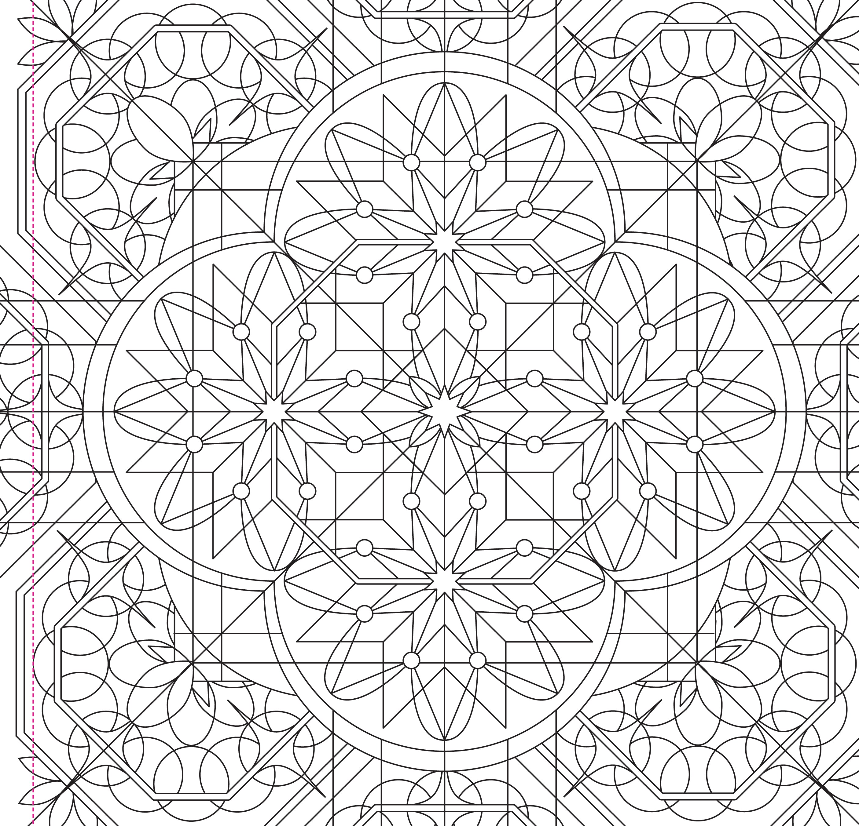 Kaleidoscope Designs - Artist's Coloring Book    