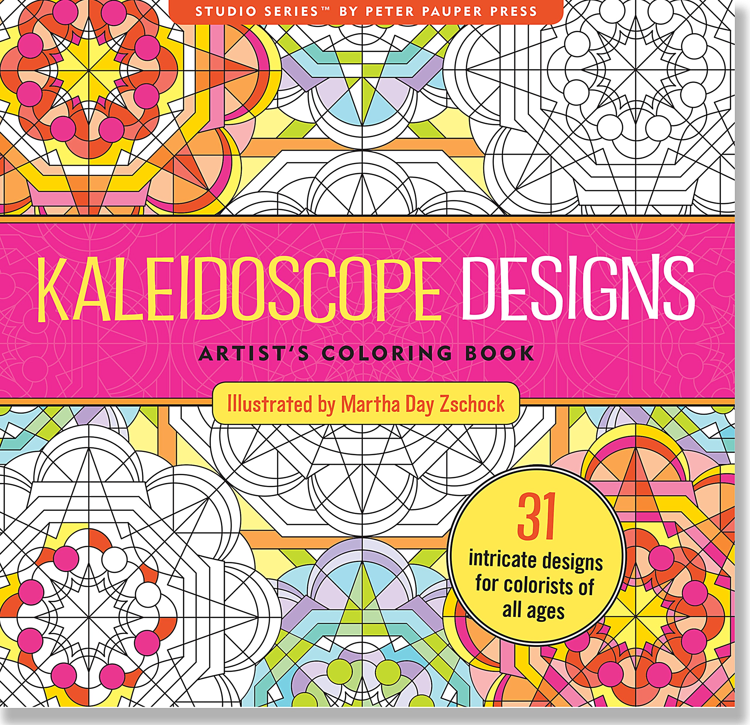 Kaleidoscope Designs - Artist's Coloring Book    