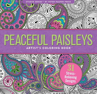 Peaceful Paisleys - Artist's Coloring Book    