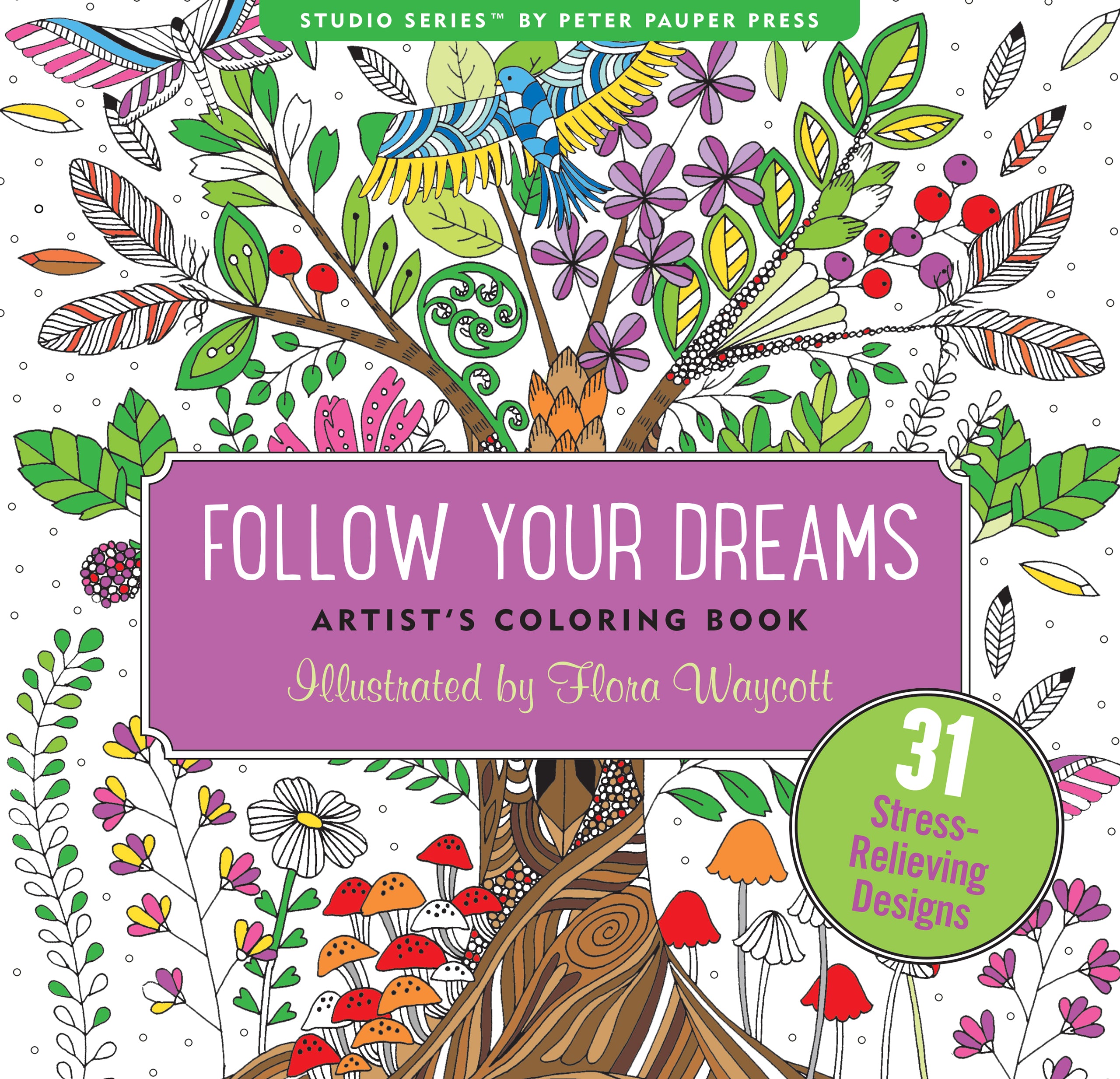 Follow Your Dreams - Artist's Coloring Book    