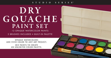 Studio Series Dry Gouache Watercolor Paint Set    