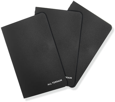 All Terrain Notebooks - Set of 3 Durable, Portable and Waterproof Dot Grid Journals    
