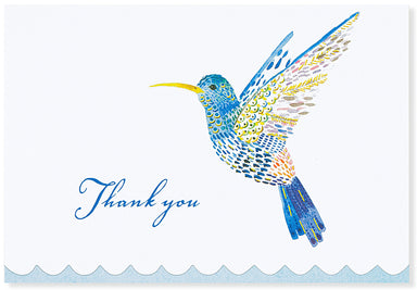 Boxed Thank You Cards - Watercolor Hummingbird    