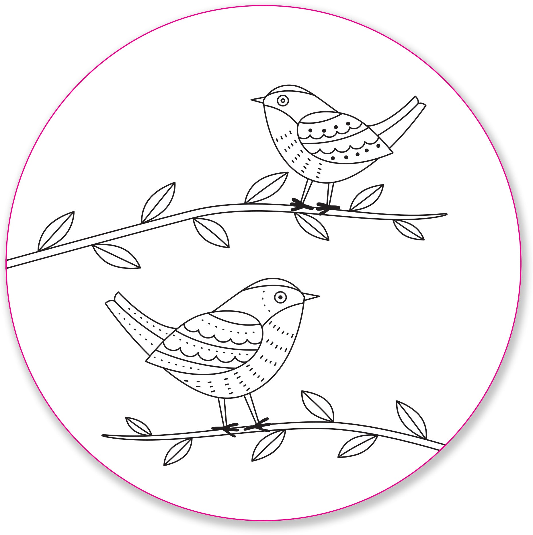 Embroidery Pattern Transfers - Set of 10 Birds    