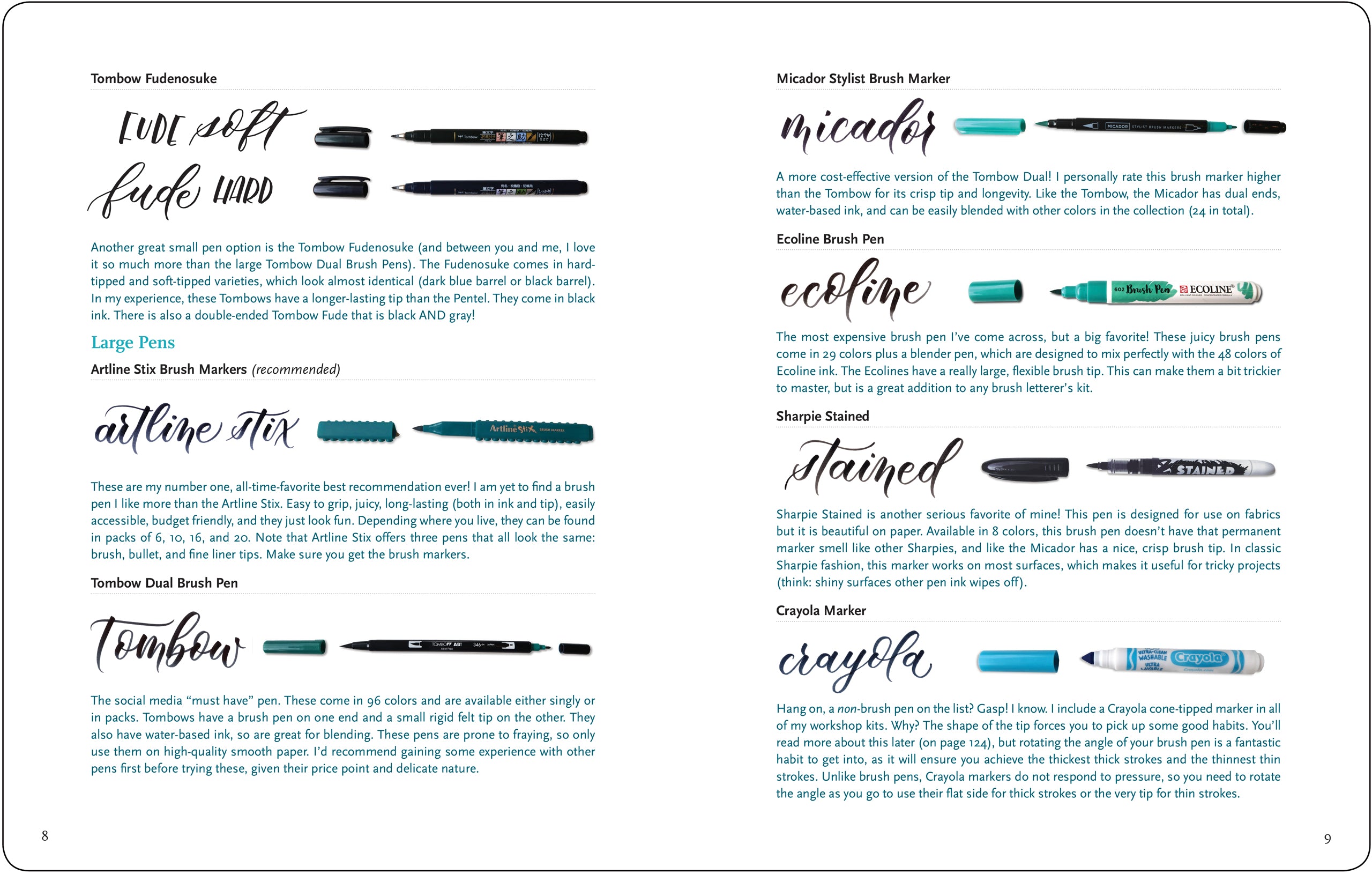 Brush Lettering from A to Z - A Fun and Comprehensive Guide To Creating Modern Calligraphy With A Br    