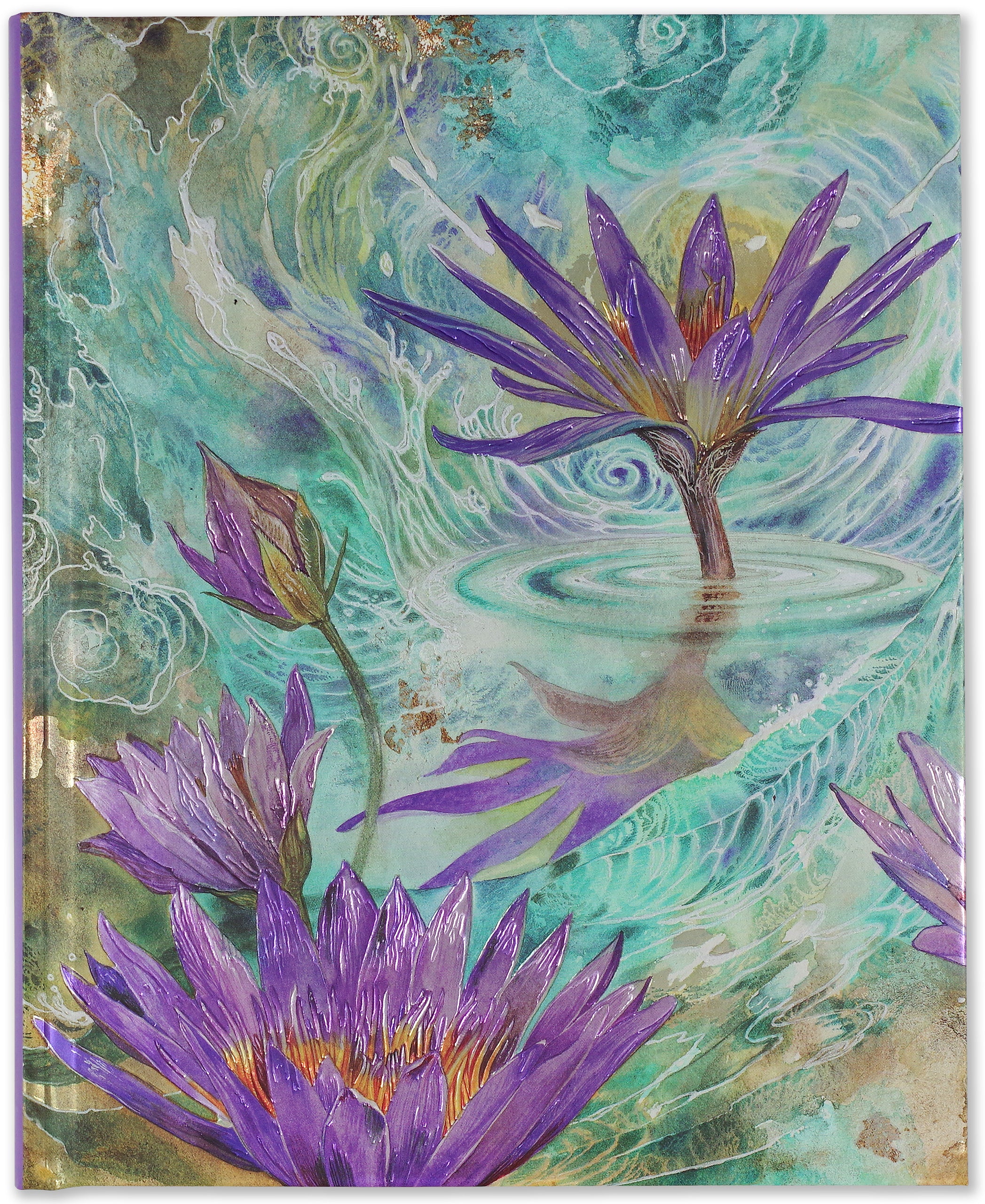 Large Journal - Purple Lotus    