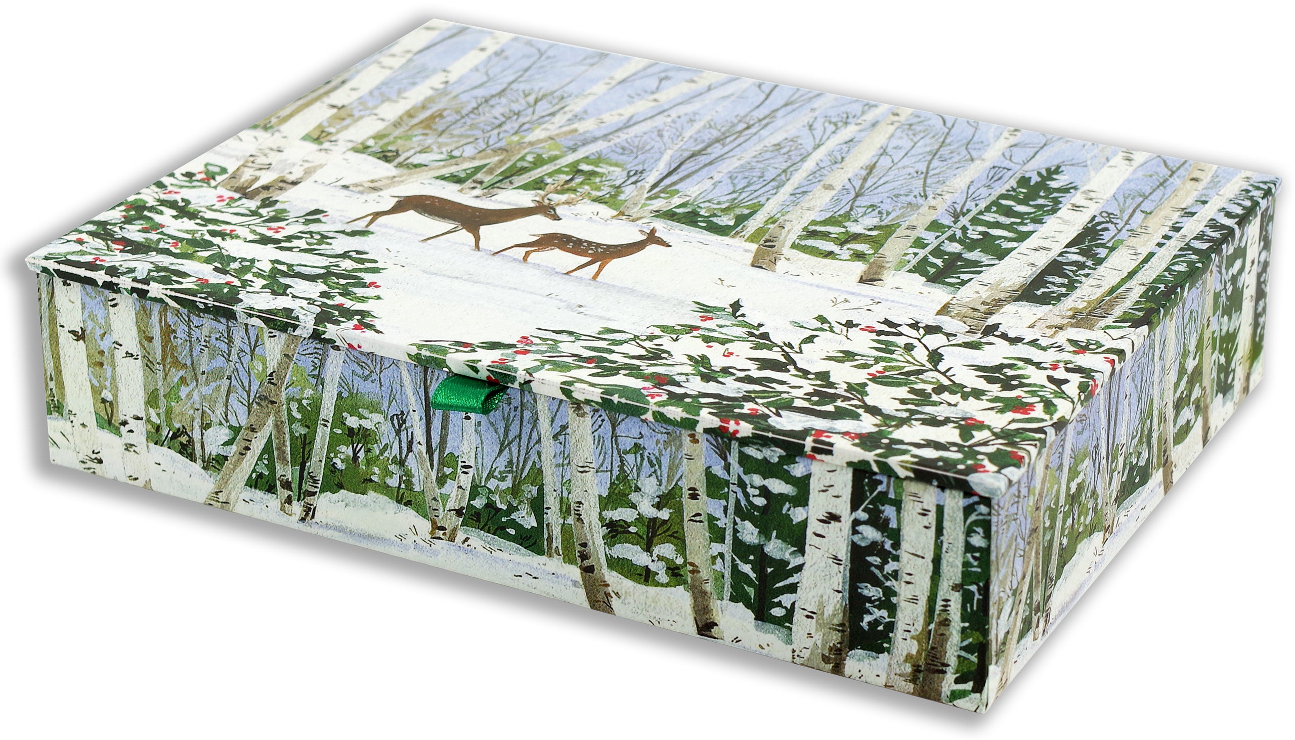Deluxe Boxed Christmas Cards - Peaceful Forest    