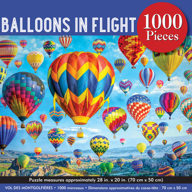Balloons In Flight 1000 Piece Puzzle    