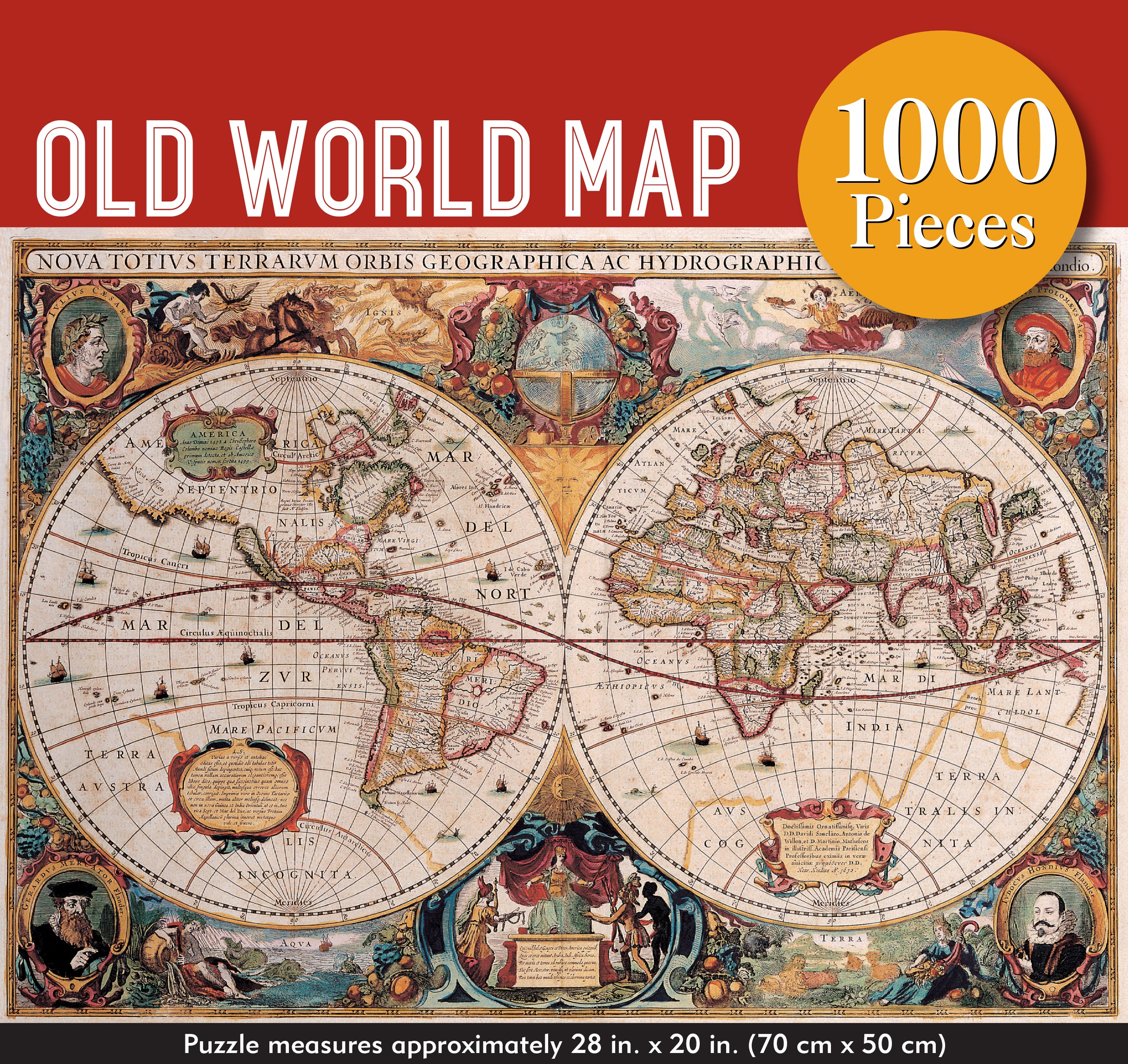 Old World Map 1000 Piece Puzzle    