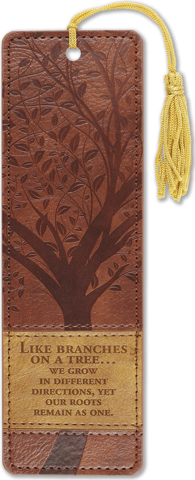 Leather Bookmark - Tree Of Life    